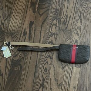 Michael Kors Belt Bag with Red Stripe